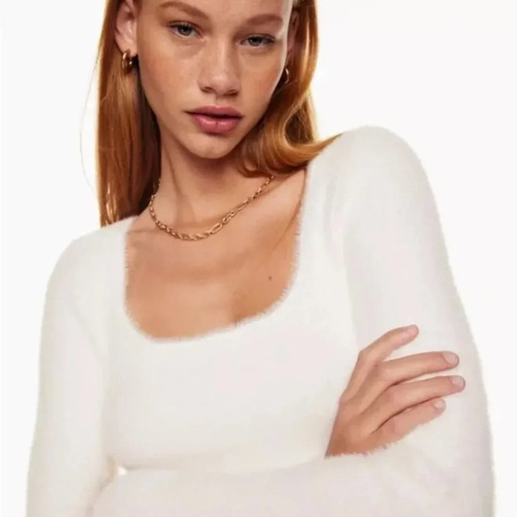 Aritzia Sunday Best Montgomery Dress  NWT White Espace Size XXS - Picture 3 of 12